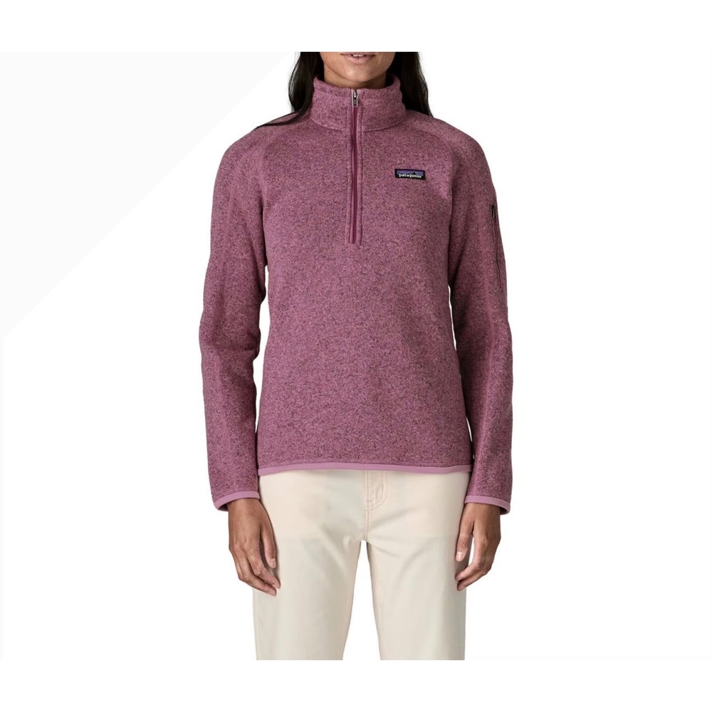 Patagonia Better Sweater 1/4 pull over XS fleece pink outdoor performance
